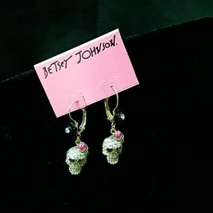 Betsey Johnson Jewelry - Betsey Johnson SKULL ROSE EARRINGS Betsey Johnson Jewelry - Betsey Johnson SKULL ROSE EARRINGS
